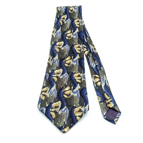 Vintage J. Garcia Banyan Trees II Collection Fourteen Silk Tie - Picture 1 of 5